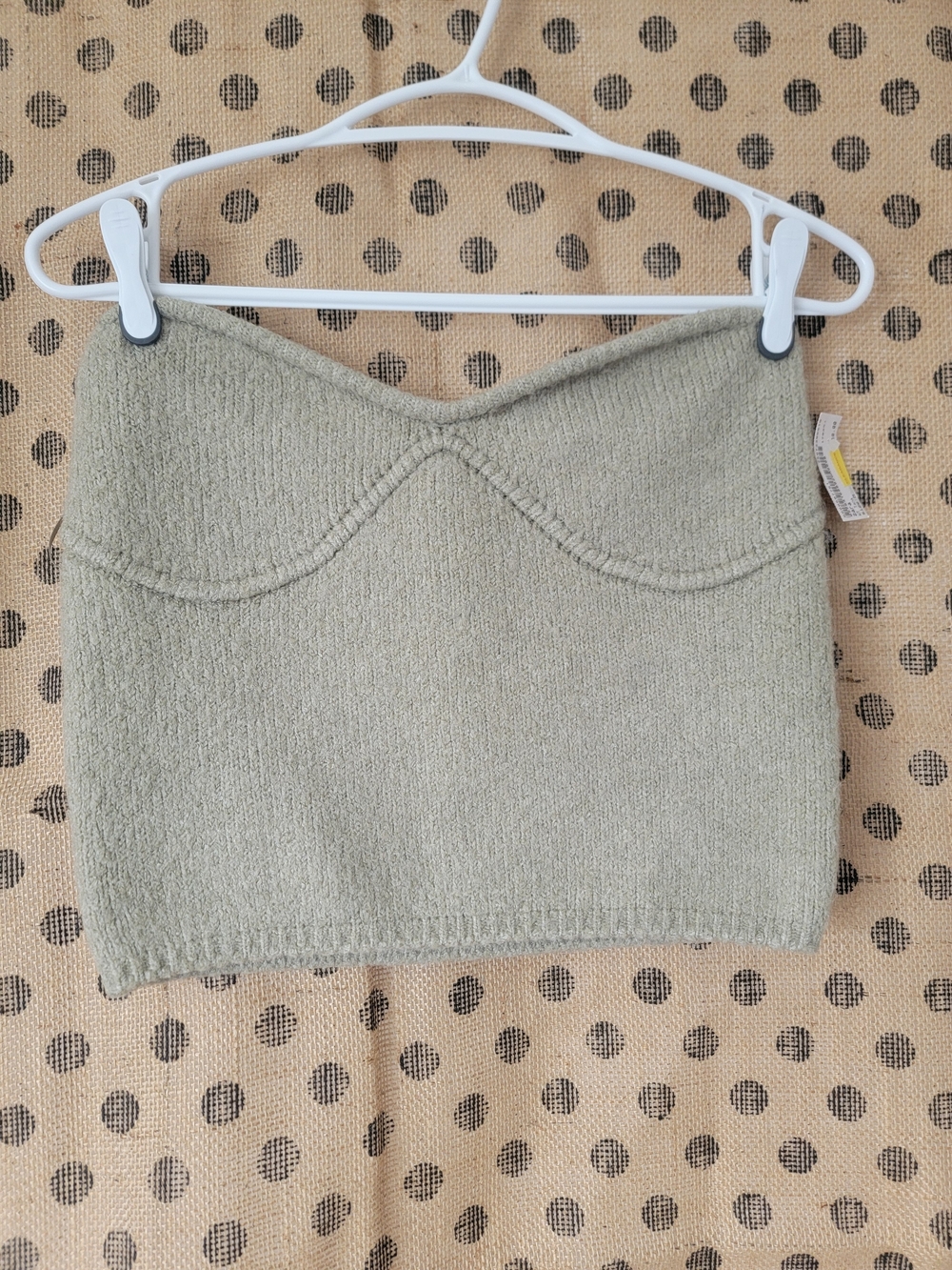 Zara Beige Knit Tube Top